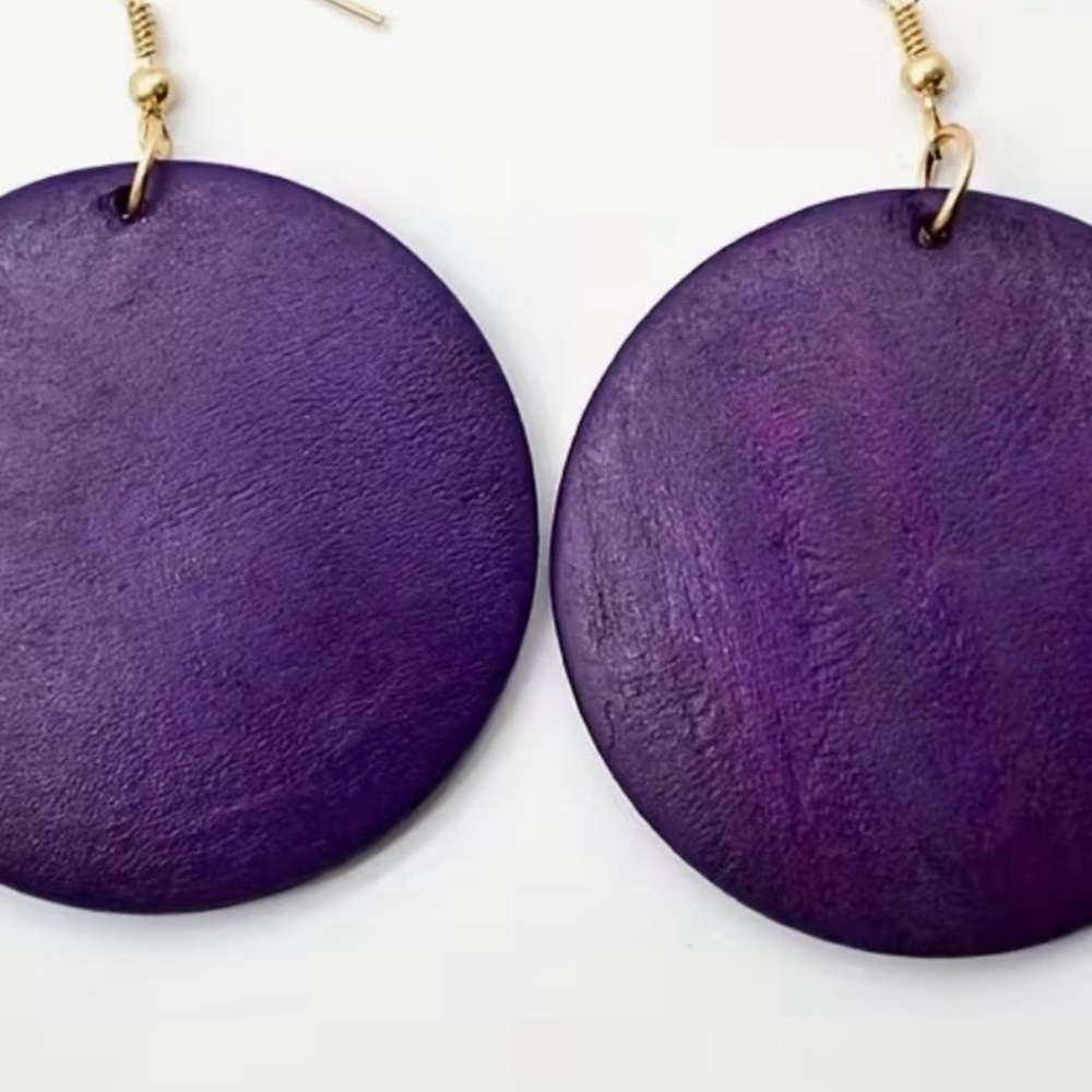 Elegant Purple Earrings